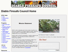 Tablet Screenshot of diablofiresafe.org